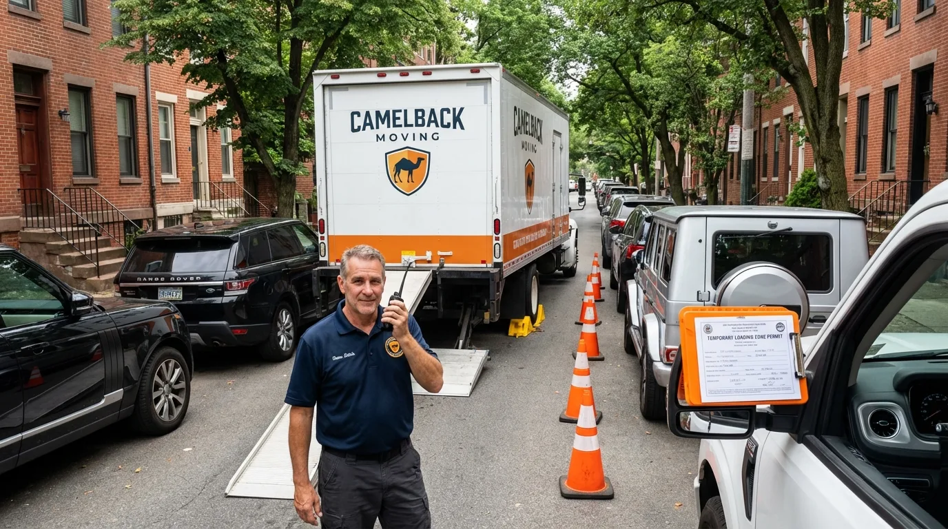 City street loading permit setup in Northern Cambria, PA